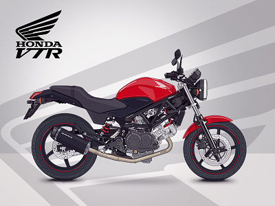 Honda VTR 250 honda honda vtr 250 illustration linework motorcycle photoshop vtr250