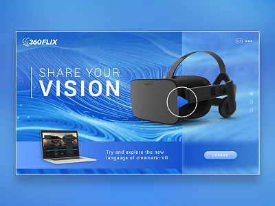 360Flix headset interface interface design ui ux ux design vr webdesign webvr