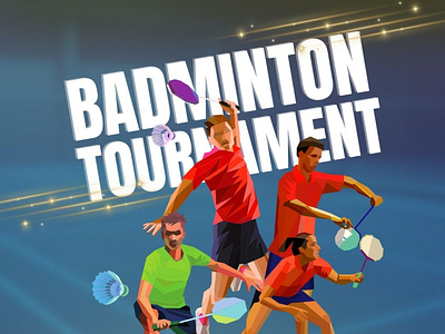 sports_event badminton branding design illustration sports