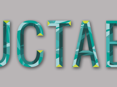 Constructables geometric lettering typography