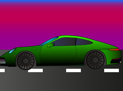 PORSCHE 911 car illustration porsche