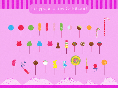 Lollypops childhood lollypops vector yummy