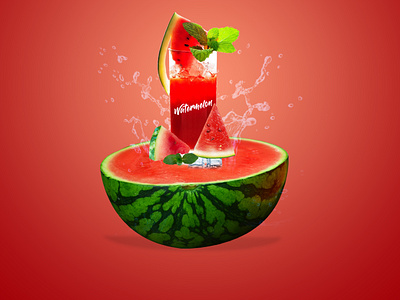 Watermelon Juice Poster Design