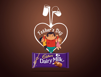 Chocolate Poster Design app branding credits day design father fathers day flyer flyer design icon idea illustration logo ui vector