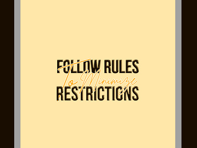 Motivational Post/Quote design follow minimize motivational post post post design quote restrictions rules social media