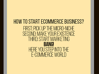 Start eCommerce Business