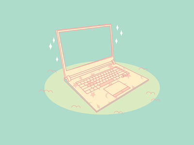 Laptop design illustration vector