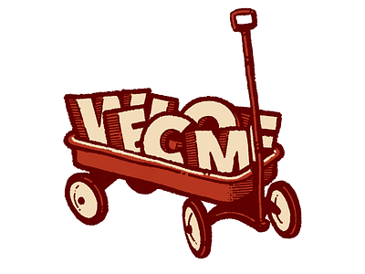 Welcome Wagon branding design doodle illustration ipad logo monoline sketch