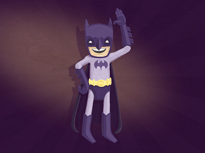 The G.D. Batman (with process video) batman hero illustration purple super