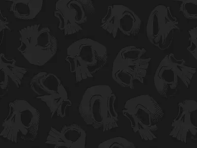 Tilling Skull Desktop Wallpaper doodle illustration skull skulls tile tileable wallpaper