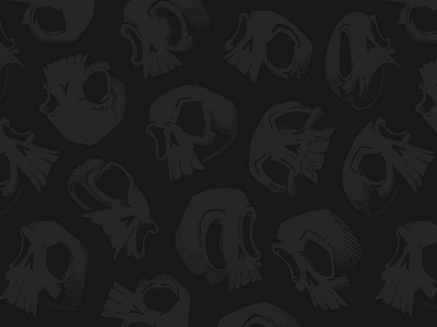 Tilling Skull Desktop Wallpaper doodle illustration skull skulls tile tileable wallpaper