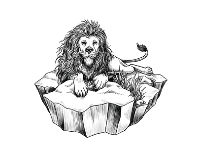 lineart_lion_dmpr