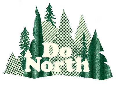 Do North - Trees branding cold donorth illustration minnesota nature north outside texture trees