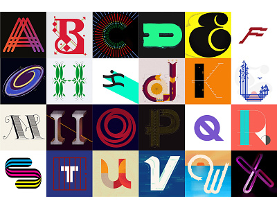 Alphabet Aerobics 36daysoftype alphabet design illustration lettering type typography vector
