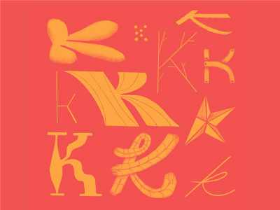 K - 36 Days of Type 36daysoftype design illustration k lettering retro type typography western