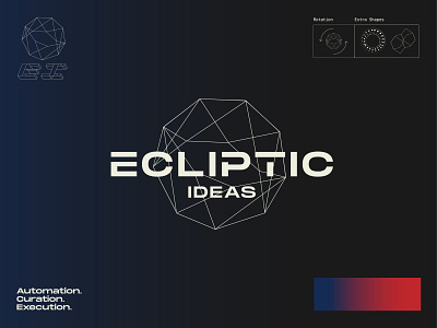 Quick glance branding for Ecliptic Ideas branding design developer logo