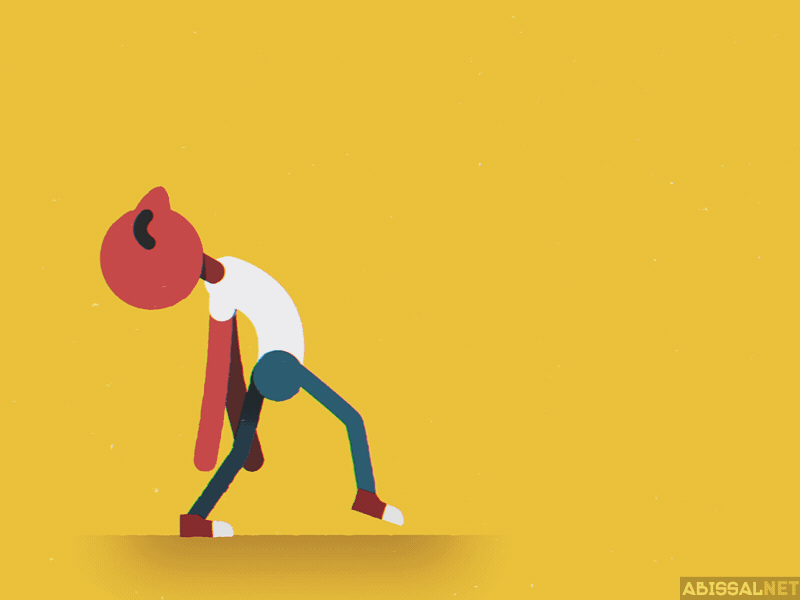 bored after character cycle design effects illustrator mograph motion walk