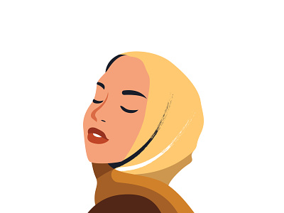 8 Vector Hijabi Woman Portraits design graphic hijab hijabi illustration islam islamic retro vector vector graphic