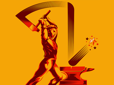 Revolution Progress Symbol Illustration