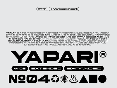 Yapari - Free Variable Font design font fonts illustration logo type type design typeface typography ui
