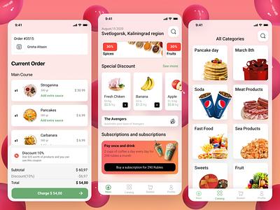 Redesign of the Spar app button design desing icon market marketplace redesign shop ui ux uxui web