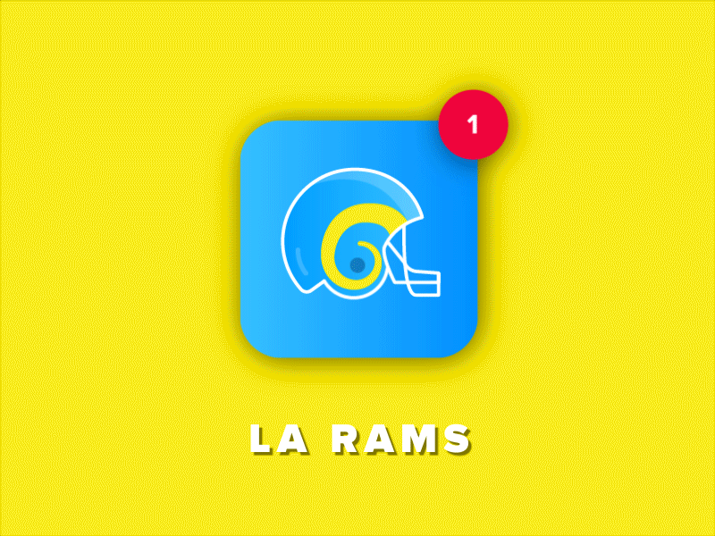 Welcome LA Rams app design development football iphone la los angeles rams ui web