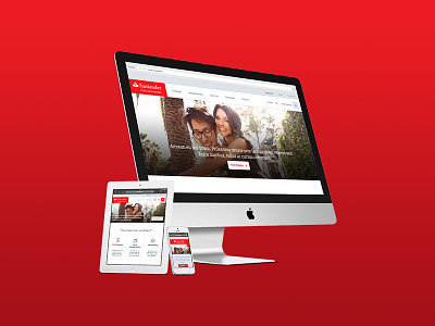 Responsive webdesign pitch bank clean personal red redesign responsive webdesign