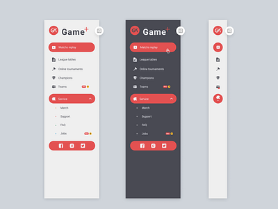 Sidebar Navigation design sidebar typography ui web