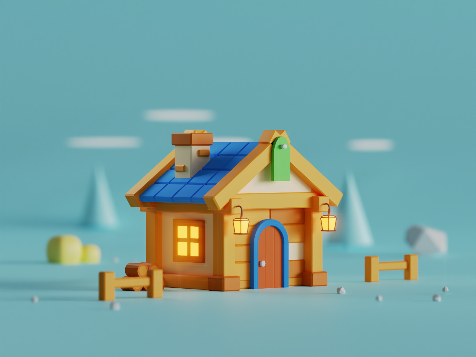 3d-farm-house-by-taufik-dwi-for-keitoto-on-dribbble