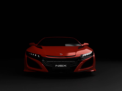 3D Model Car - Acura Nsx 3d 3d animation animation asset brand branding cinema4d illustration product product 3d ui