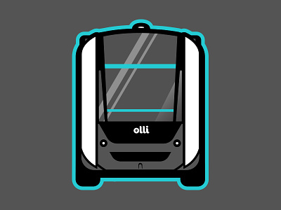 Olli Autonomous Shuttle autonomous bus car identity illustration logo self driving shuttle vehicle