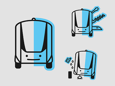 Olli Autonomous Shuttle Manual Graphics autonomous bus guide icons manual shuttle two color vehicle