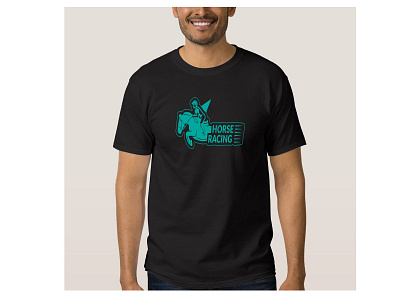 Horse Racing T-shirt animal t shirt arrival branding design exceptional fabulous graphic design hoodie design horse t shirt illustration logo new new t shirt one color racing t shirt typography ui ux vector