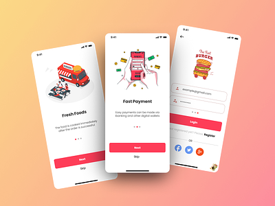 food truck app login page