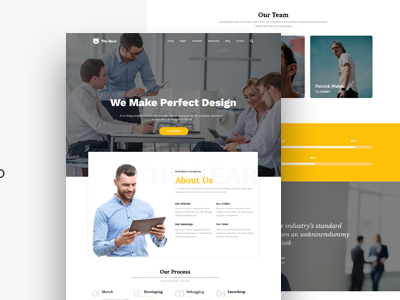 The Bear - Business PSD Template psd