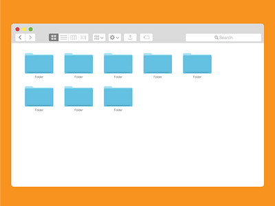 Flat OS X Finder