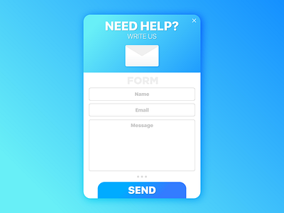 Form ✉️ blue design email form interface message send ui design uiux