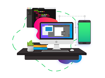 App development 📱 android app app development design desktop gradients illustrator ios uidesign uiux