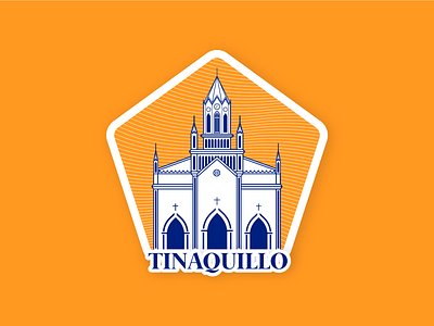 Tinaquillo ⛪️ Hometown Sticker - Warm-Up No. 1 church design designer dribbble dribbble shot hometown illustration illustrator lines orange shot sketch sticker tinaquillo tinaquillo vector venezuela warmup