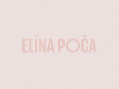 Elīna Poča branding identity logo