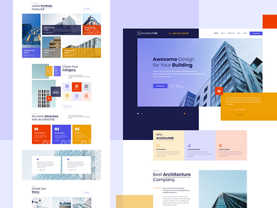 Matracon's Construction and Architecture Website UI Design app branding design graphic design illustration logo typography ui ux vector web design website ui design
