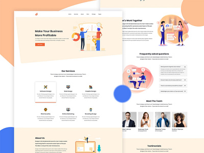 4One Website UI Design For Australia Client app branding design graphic design illustration landing page design landing page ui design logo typography ui ux vector web design website design