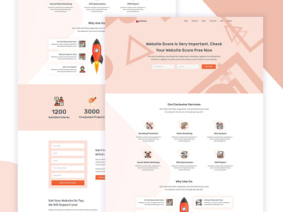 Rocket site Website UI Design For Namibia Client