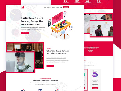 Breakline Website UI Design For Brazil Client app branding design graphic design landing page design landing page ui design logo ui ux web web design website design website ui design