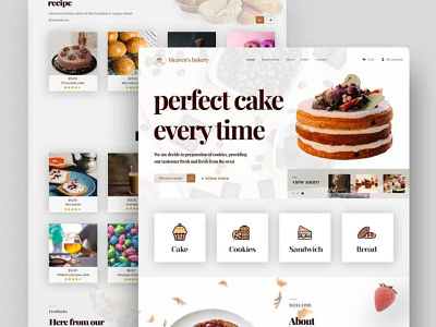 Heaven's Bakery Website UI Design For Belgium Client