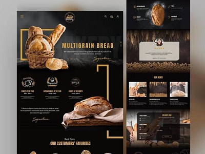 Bake Man's Website UI Design For Greece Client