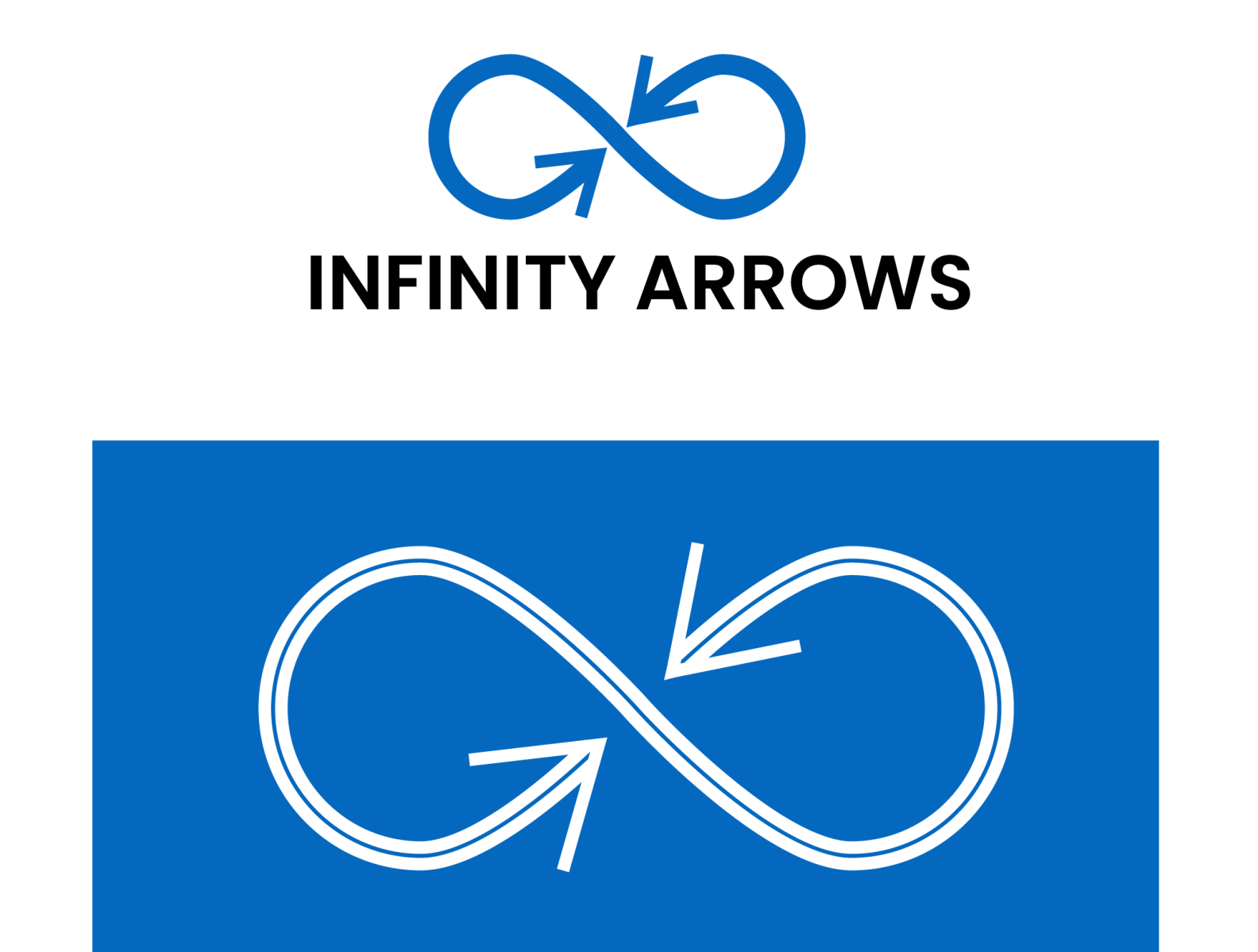 INFINITY ARROWS LOGO DESIGN by Piyush Singh on Dribbble