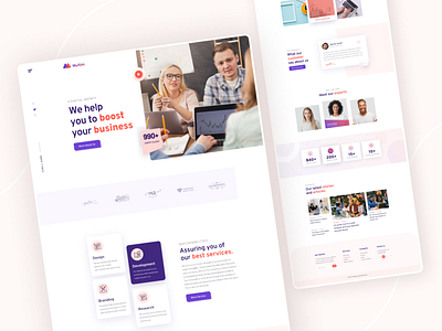 Creative Digital Agency Landing Page branding business business agency clean creative design development digital agency envato landing page marketing minimal research template themeforest ui ux website