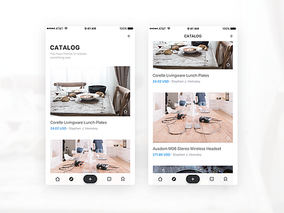 OfferPlus Catalog Page app design minimalist ui