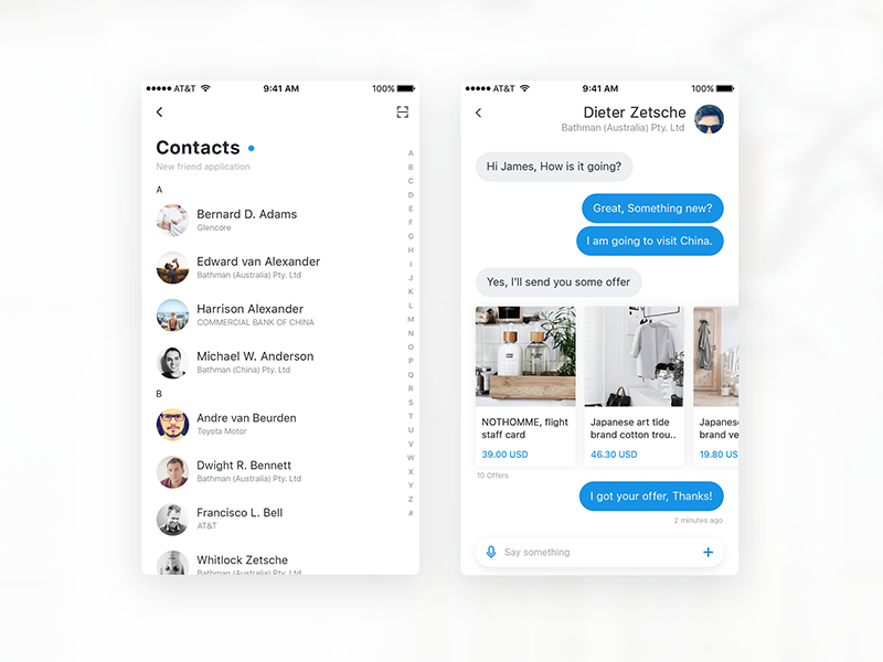 OfferPlus Contact&Chat Page